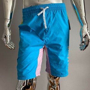 New Pink Dolphin Wave Club Board Short Sapphire Size Small